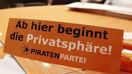 Die Piratenpartei legt Wert auf Transparenz und Privatsphäre.