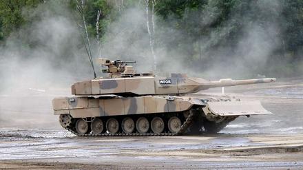 Im Ausland begehrt: Leopard-Kampfpanzer made in Germany.