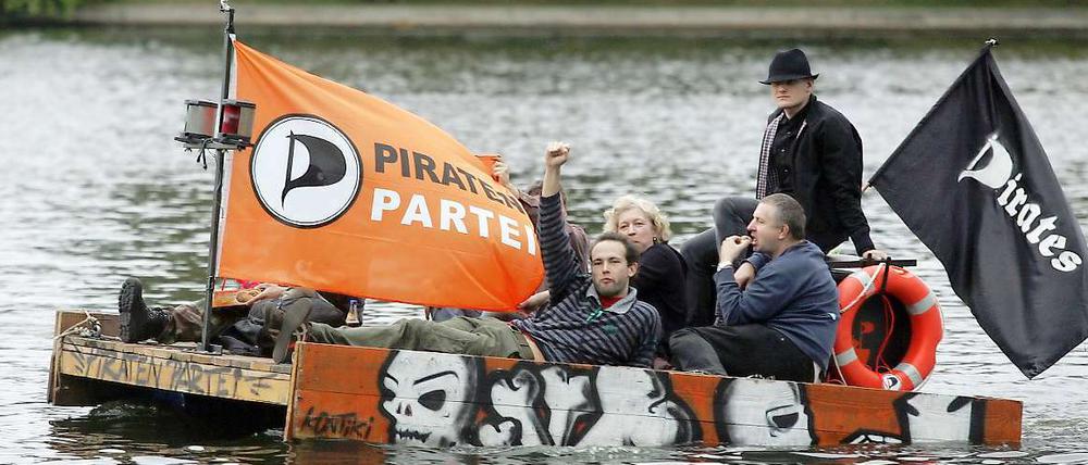 In voller Fahrt. Die Piraten (Hier ein Bild aus dem Jahr 2009) nehmen inzwischen Kurs auf den Bundestag.