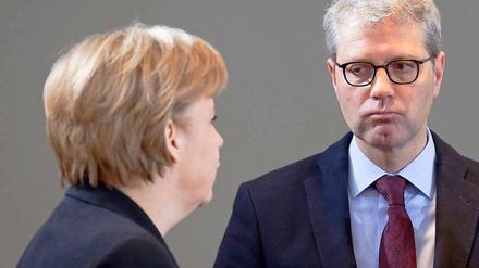 Angela Merkel, Norbert Röttgen.