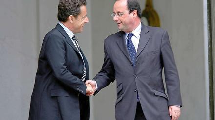 Sarkozy und Hollande: Bleibt die Frage, welcher der beiden morgen Abend in Frankreichs Bett schlüpfen darf.