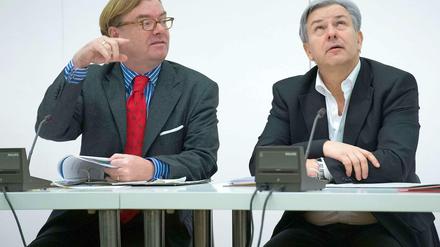 Zwei Verlierer: Kulturstaatssekretär Andre Schmitz (links) und Berlins Regierender Bürgermeister Klaus Wowereit.