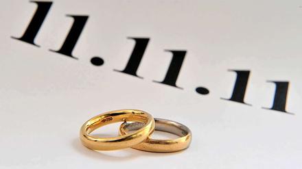 Viele Menschen mögen Schnapszahl-Daten - auch Heiratswillige.
