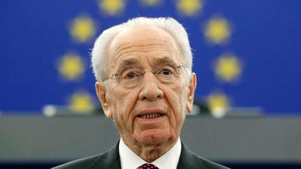 Scheinheiliger Vorschlag: Der israelische Präsident hat am Dienstag bei einem Besuch im Europäischen Parlament in Straßburg eine Intervention der Arabischen Liga in Syrien gefordert.