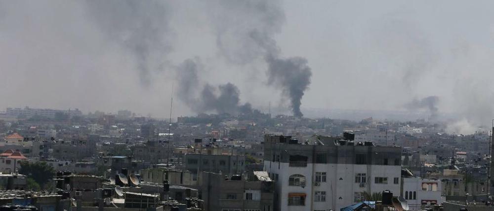 Rafah im Bombenhagel. 