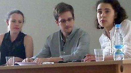 Der Whistleblower Edward Snowden in Moskau.