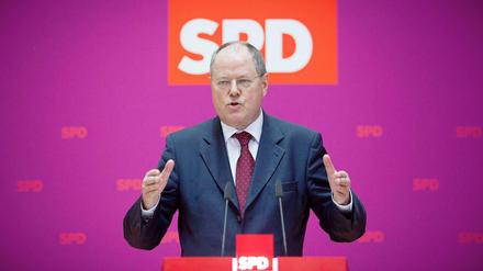 Laut aktuellen Umfragen kommt der SPD-Kanzlerkandidat Peer Steinbrück bei den Wählern derzeit nicht so gut an. 
