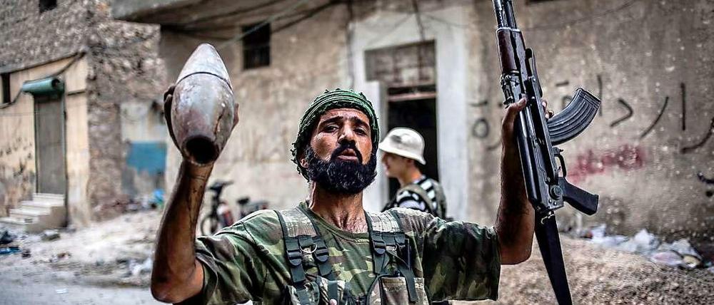 Ein Mitglied der syrischen Rebellen.
