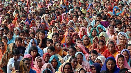 Frauen im indischen Uttar Pradesh.