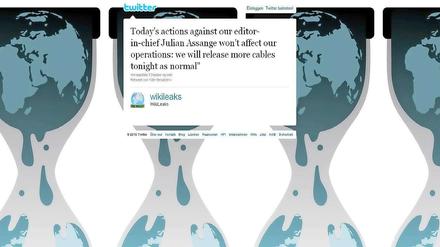Wir machen weiter: Was Wikileaks nach der Verhaftung Julian Assanges getwittert hat. Die Veröffentlichung weiterer geheimer diplomatischer Depeschen ("cables") wird angekündigt.