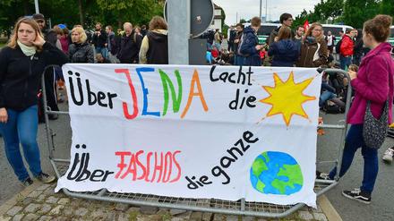 1500 Menschen demonstrierten in Jena am Samstag gegen Rechts