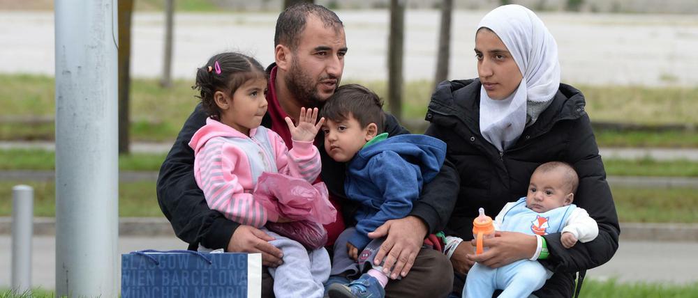Diese Flüchtlingsfamilie aus Syrien ist im September 2015 in München angekommen. 