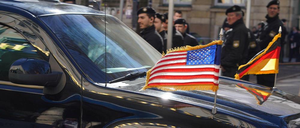 Münchner Sicherheitskonferenz: Die Limousine von US-Vizepräsident Mike Pence