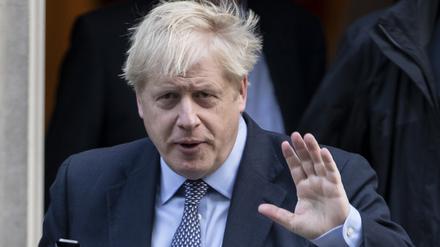 Der britische Premierminister Boris Johnson vor seinem Amtssitz in der Downing Street.
