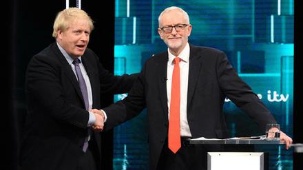 Der britische Premier Boris Johnson (links) und der Labour-Vorsitzende Jeremy Corbyn. 