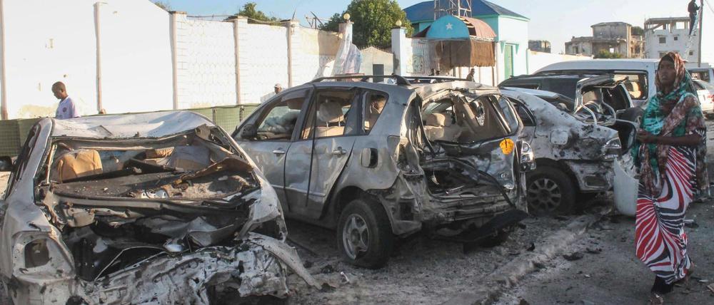 Erst im Januar starben bei einem Anschlag der Terrormiliz Al Shabaab acht Menschen. EIn mit Sprengstoff beladenes Auto rammte ein Hotel.
