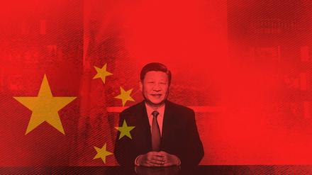 Befiehlt er demnächst den Angriff auf Taiwan? Chinas Präsident Xi Jinping bei einer Fernsehansprache.