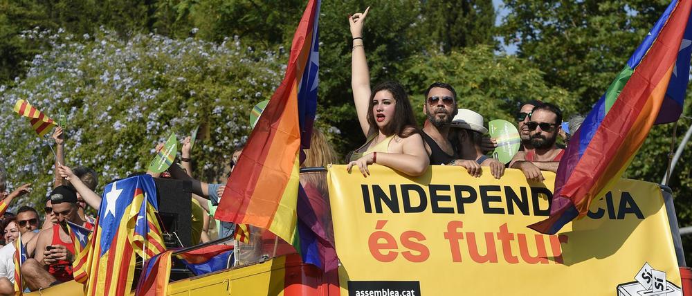 Richtung Unabhängigkeit. Viele Katalanen befürworten die Abspaltung von Spanien.