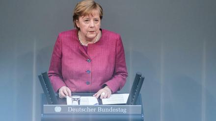 Kanzlerin Angela Merkel bekam viel Gegenwind für die geplante Notbremse im Bundestag.