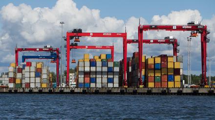 Container im Hafen von Kaliningrad (Archivbild)