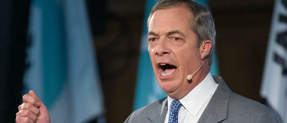 Der Chef der Brexit-Partei, Nigel Farage.
