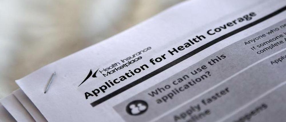 Anträge auf "Obamacare": Die Republikaner wollen das amerikanische Gesundheitssystem umkrempeln.