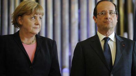 Angela Merkel und Francois Hollande - es stand schon mal besser um die deutsch-französische Freundschaft.