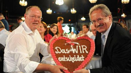 Peer Steinbrück und Christian Ude haben es im Wahlkampf nicht ganz leicht.