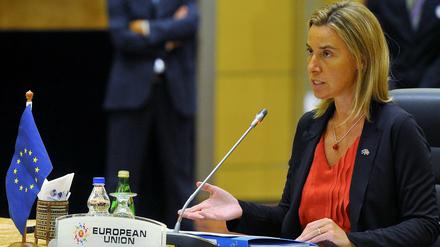 Die EU-Außenbeauftragte Federica Mogherini - hier am 5. August - sprach am Mittwoch von einem "historischen Ergebnis".
