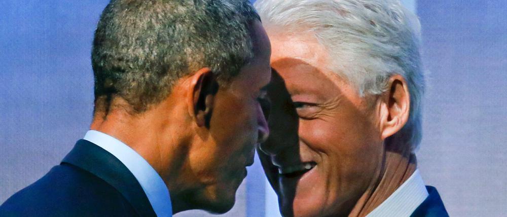 Barack Obama und Bill Clinton bei einer Veranstaltung im Jahr 2014.