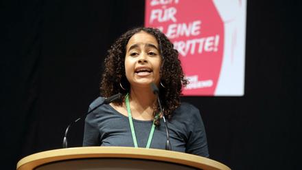 Sarah-Lee Heinrich, neue Bundessprecherin der Grünen Jugend.