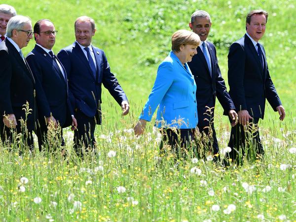 Merkel,Cameron und Obama gehen voran.