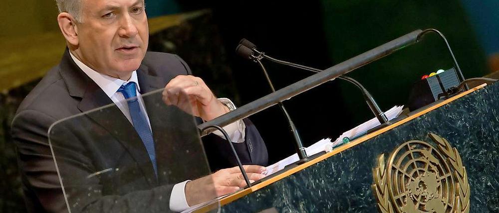 Benjamin Netanjahu von der UN-Vollversammlung.