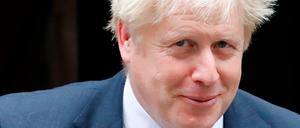 Der britische Premierminister Boris Johnson am Mittwoch vor seinem Amtssitz in der Londoner Downing Street. 