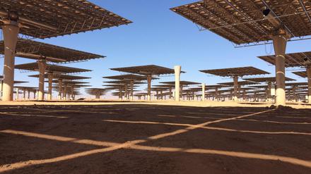 Bei Ouarzazate in Marokko entsteht der größte Solarkraft-Komplex der Welt (hier ein Bild von 2016).