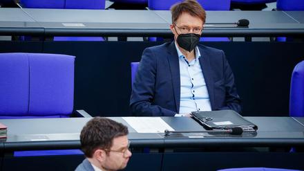 Koalitionspartner - oder Kontrahenten? Karl Lauterbach und Marco Buschmann im Bundestag.