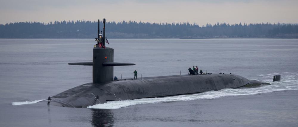 Ein U-Boot der US-Marine ist mit einem unbekannten Objekt kollidiert.