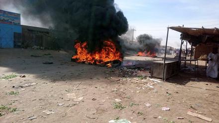 Wie hier in Atbara im Nordosten gab es in den vergangenen Tagen in ganz Sudan Proteste.