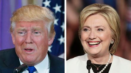 Zwei Gewinner - aber nicht auf ganzer Linie: Donald Trump, Hillary Clinton.