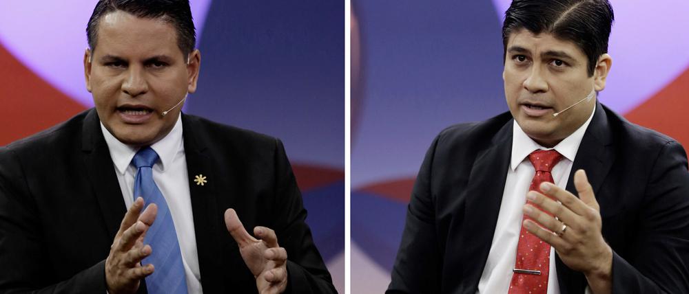 Gleicher Name, nicht verwandt: Die Kandidaten Fabricio Alvarado (links) und Carlos Alvarado.