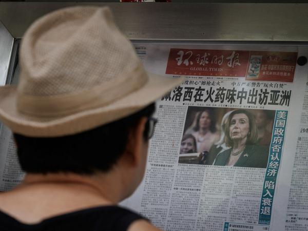 Eine chinesische Zeitung berichtet über die erwartete Taiwan-Reise Pelosis.