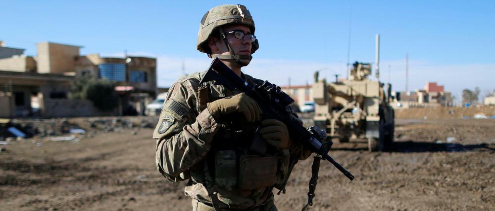 Washington spricht von einer "glaubwürdigen Bedrohung" seiner Streitkräfte im Irak.