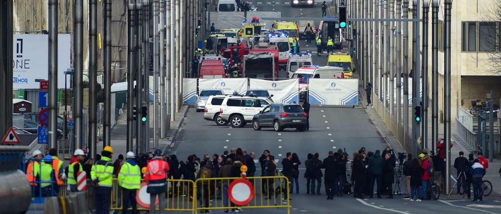 Absperrungen an der Metrostation Maalbeek: Brüssel hat mit einem Anschlag gerechnet, verhindern ließ er sich nicht.