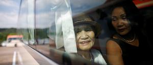 Auf dem Weg in den Norden: Südkoreaner fahren zur Familienzusammenführung.