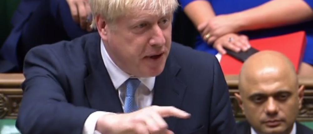 Erster Auftritt als Premier: Boris Johnson am Donnerstag im Unterhaus.