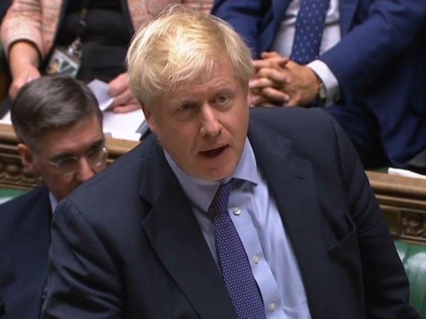 Der britische Premierminister Boris Johnson am Dienstagabend im Unterhaus.