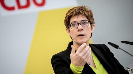 Die Bundesvorsitzende der CDU Annegret Kramp-Karrenbauer.
