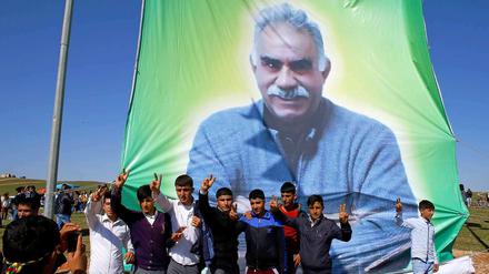 Anhänger von Abdullah Öcalan.