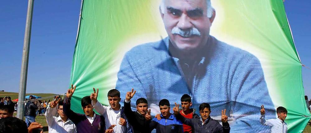 Anhänger von Abdullah Öcalan.