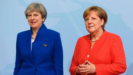 Kanzlerin Angela Merkel und die britische Premierministerin Theresa May